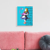 Alice im Wunderland Leinwanddruck (Insitu (Wohnzimmer))