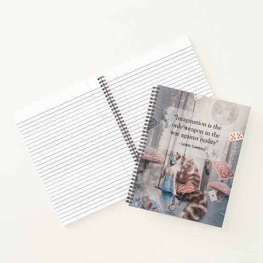 Alice im Wunderland Lewis Carroll Imagination Notizblock (Innenseite)