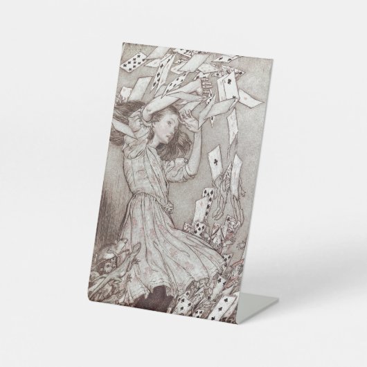 Alice im Wunderland Lewis Carroll Rackham Sockelschild (Vorderseite)