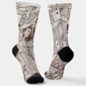 Alice im Wunderland Lewis Carroll Rackham Socken (Gewinkelt)