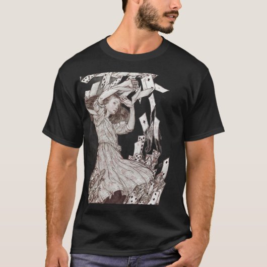 Alice im Wunderland Lewis Carroll Rackham T-Shirt (Vorderseite)