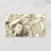 Alice im Wunderland Lewis Carroll Rackham Visitenkarte (Vorderseite)