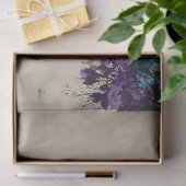 Alice im Wunderland Lila Blumendekoupage Seidenpapier (Geschenk)