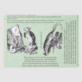 Alice im Wunderland Lobster Quadrille Song Seidenpapier (Vorderseite)