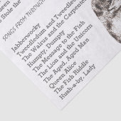 Alice im Wunderland Looking Glass Songs Seidenpapier (Detail)