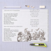 Alice im Wunderland Looking Glass Songs Seidenpapier (Handwerk)