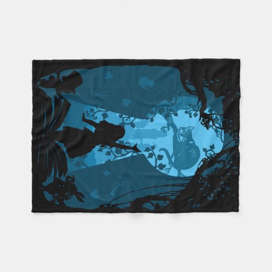 Alice im Wunderland Lover Throw Blanket Fleecedecke (Vorderseite (Horizontal))