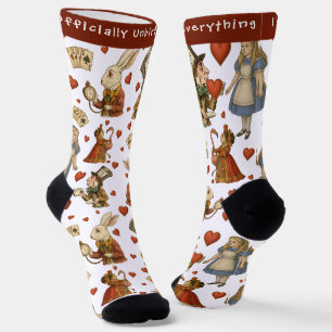 Alice im Wunderland Lustig „Ich bin zu allem zu sp Socken
