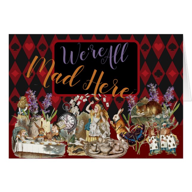Alice im Wunderland Mad Cheshire Cat (Vorderseite (Horizontal))