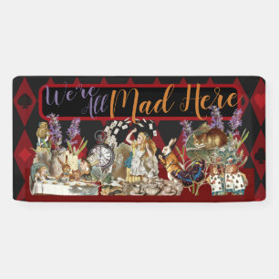 Alice im Wunderland Mad Cheshire Cat Banner