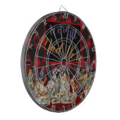 Alice im Wunderland Mad Cheshire Cat Dartscheibe (Vorderseite Links)