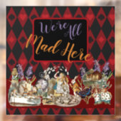 Alice im Wunderland Mad Cheshire Cat Fensteraufkleber (Blatt 2)