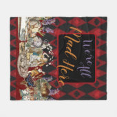 Alice im Wunderland Mad Cheshire Cat Fleecedecke (Vorderseite (Horizontal))