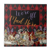 Alice im Wunderland Mad Cheshire Cat Fliese (Vorderseite)