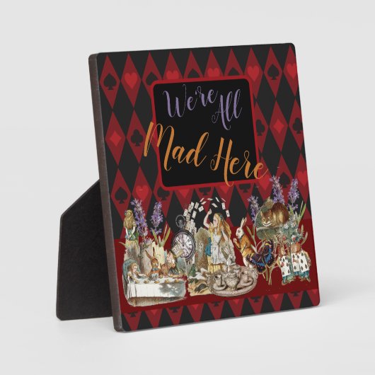 Alice im Wunderland Mad Cheshire Cat Fotoplatte (Vorderseite)