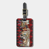 Alice im Wunderland Mad Cheshire Cat Gepäckanhänger (Vorderseite vertikal)