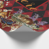 Alice im Wunderland Mad Cheshire Cat Geschenkpapier (Ecke)