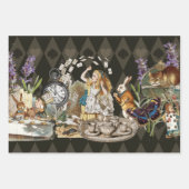 Alice im Wunderland Mad Cheshire Cat Geschenkpapier Set (Vorderseite 2)