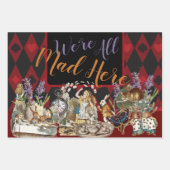 Alice im Wunderland Mad Cheshire Cat Geschenkpapier Set (Vorderseite)