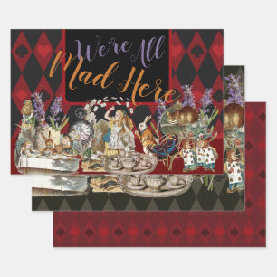 Alice im Wunderland Mad Cheshire Cat Geschenkpapier Set