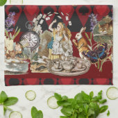 Alice im Wunderland Mad Cheshire Cat Geschirrtuch (Gefaltet)