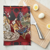 Alice im Wunderland Mad Cheshire Cat Geschirrtuch (Viertel Falte)