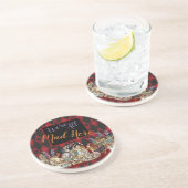 Alice im Wunderland Mad Cheshire Cat Getränkeuntersetzer (Seite)