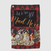 Alice im Wunderland Mad Cheshire Cat Golfhandtuch (Vorderseite)