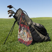 Alice im Wunderland Mad Cheshire Cat Golfhandtuch (Gras)