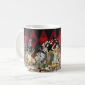 Alice im Wunderland Mad Cheshire Cat Kaffeetasse (Vorderseite Links)
