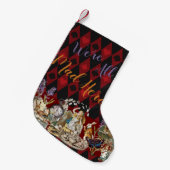 Alice im Wunderland Mad Cheshire Cat Kleiner Weihnachtsstrumpf (Vorderansicht (hängend))