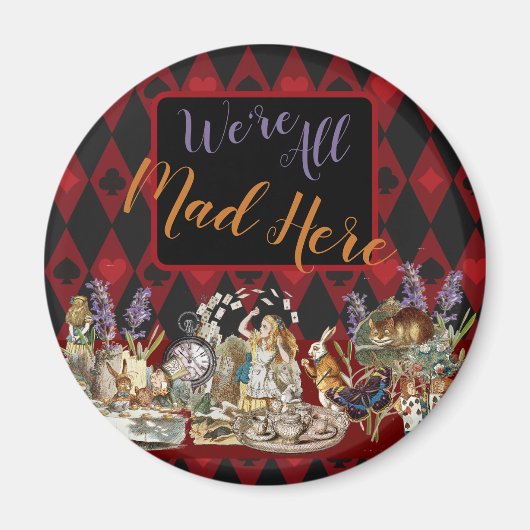 Alice im Wunderland Mad Cheshire Cat Magnet (Vorne)
