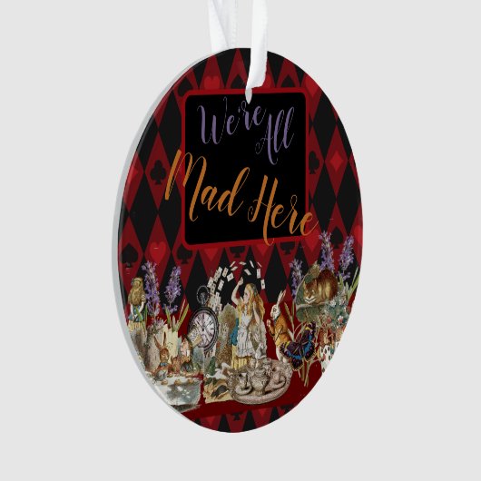 Alice im Wunderland Mad Cheshire Cat Ornament (Vorderseite)