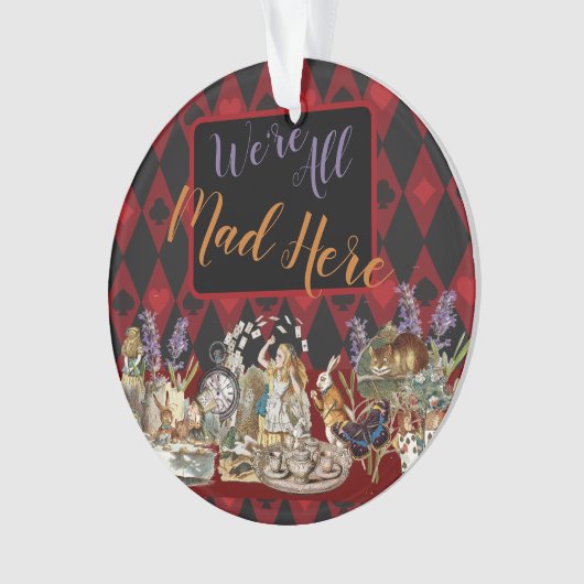 Alice im Wunderland Mad Cheshire Cat Ornament (Vorderseite)