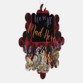 Alice im Wunderland Mad Cheshire Cat Ornament Karte (Rechts)