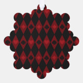 Alice im Wunderland Mad Cheshire Cat Ornament Karte (Rückseite)