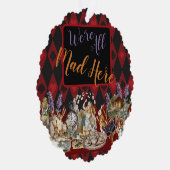 Alice im Wunderland Mad Cheshire Cat Ornament Karte (Rechts)