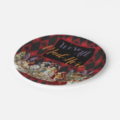 Alice im Wunderland Mad Cheshire Cat Pappteller (Schrägansicht)