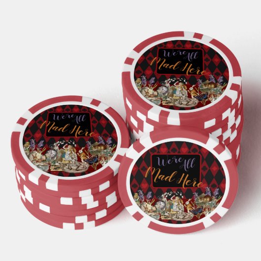 Alice im Wunderland Mad Cheshire Cat Pokerchips (Stapel)
