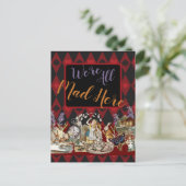 Alice im Wunderland Mad Cheshire Cat Postkarte (Stehend Vorderseite)