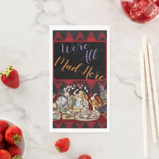 Alice im Wunderland Mad Cheshire Cat Serviette (Beispiel)