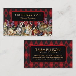 Alice im Wunderland Mad Cheshire Cat Visitenkarte