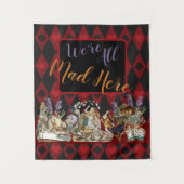 Alice im Wunderland Mad Cheshire Cat Wandteppich (Vorderseite)