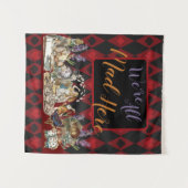 Alice im Wunderland Mad Cheshire Cat Wandteppich (Vorderseite (Horizontal))