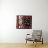 Alice im Wunderland Mad Cheshire Cat Wandteppich (Beispiel (Horizontal))