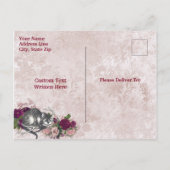 Alice im Wunderland Mad Hatter Birthday Tee Party Einladungspostkarte (Rückseite)