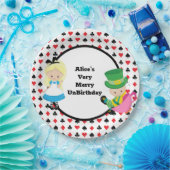 Alice im Wunderland Mad Hatter Card Deck Party Pappteller (Party)
