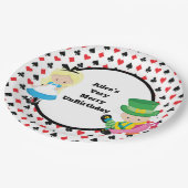 Alice im Wunderland Mad Hatter Card Deck Party Pappteller (Schrägansicht)