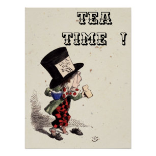 Alice im Wunderland - Mad Hatter (Farbe) Poster