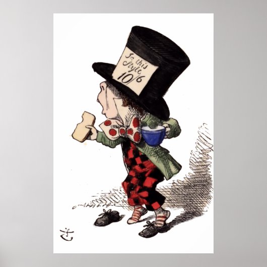 Alice im Wunderland - Mad Hatter (Farbe) Poster (Vorne)
